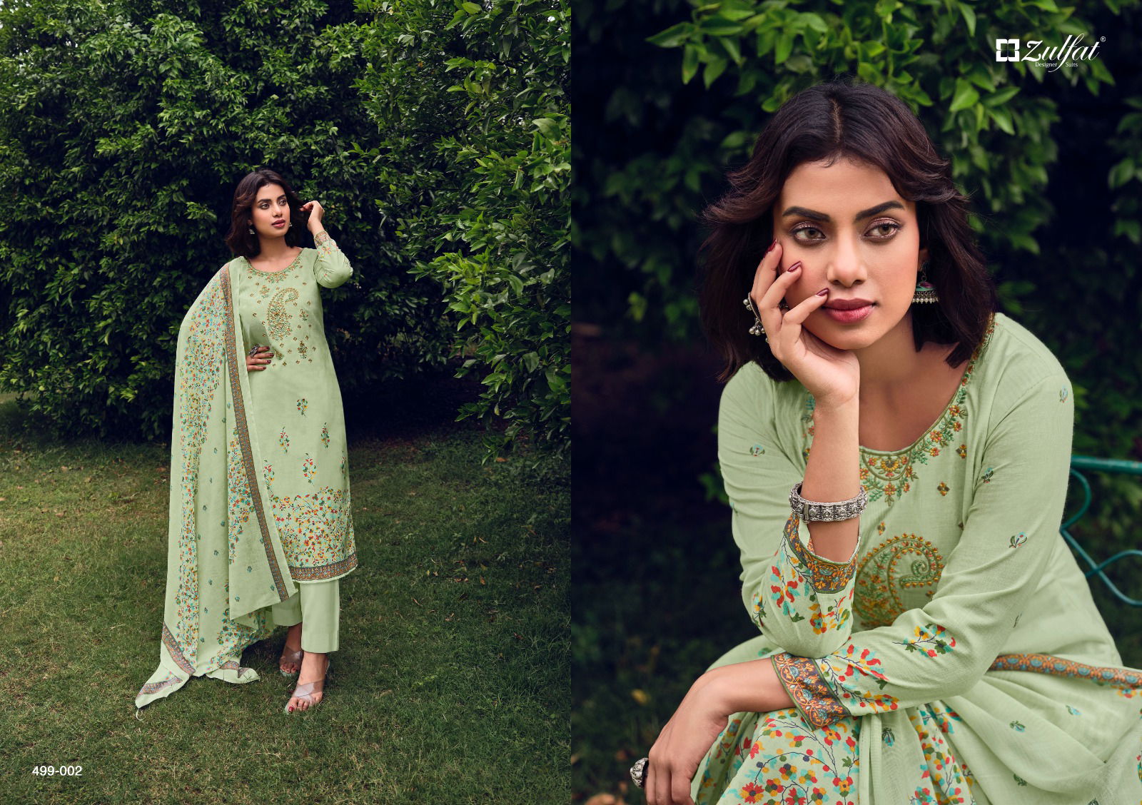 Chinaar By Zulfat 001-010 Cotton Printed Dress Material Catalog